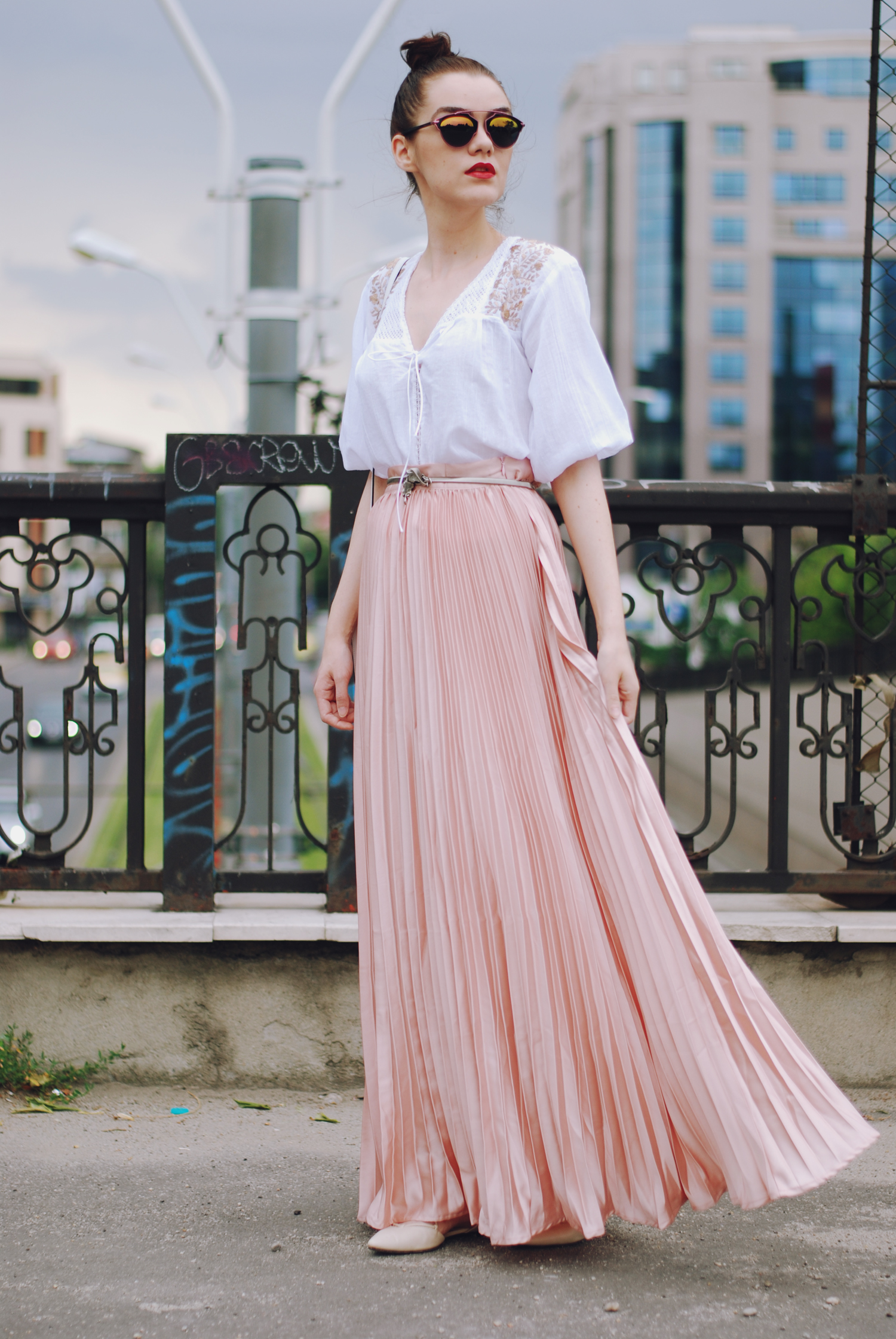 Sydne Style shows how to wear the maxi skirt trend with summer