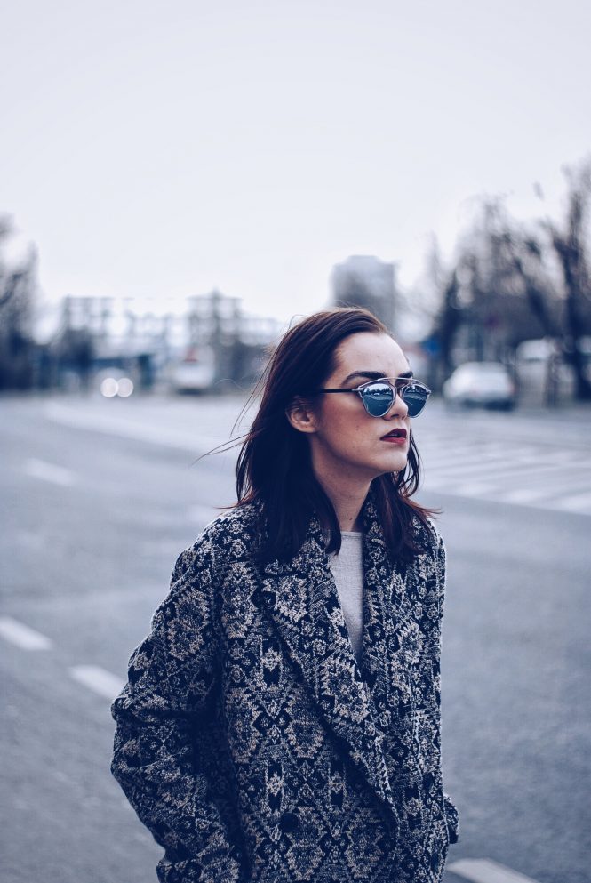 Camel outfit, Print coat, SoReal sunglasses by Andreea Birsan