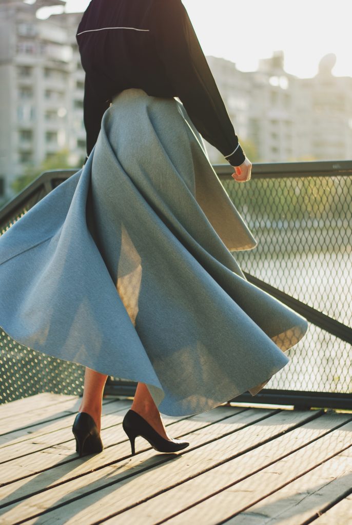 Waterfall midi grey skirt, scuba asymmetric grey skirt, contrast tie bow top, cat eye red sunglasses, black pointy toe pumps, black crossbody bag, quilted leather bag, chanel classic bag, chanel lookalike bag, cute fall outfit idea, Andreea Birsan, couturezilla, ootd, outfit of the day, romantic fall outfit inspiration, cute outfit for pinterest women, tumblr girls look, chic, chic on a budget, fashion trends for 2017, what to wear on a date night, black and grey, contrast top, tie bow neck blouse, how to look like a lady, european fashion blogger, romanian fashion blog, 2017 color combination, red cat eye sunglasses, fashion inspiration, how to wear a skirt