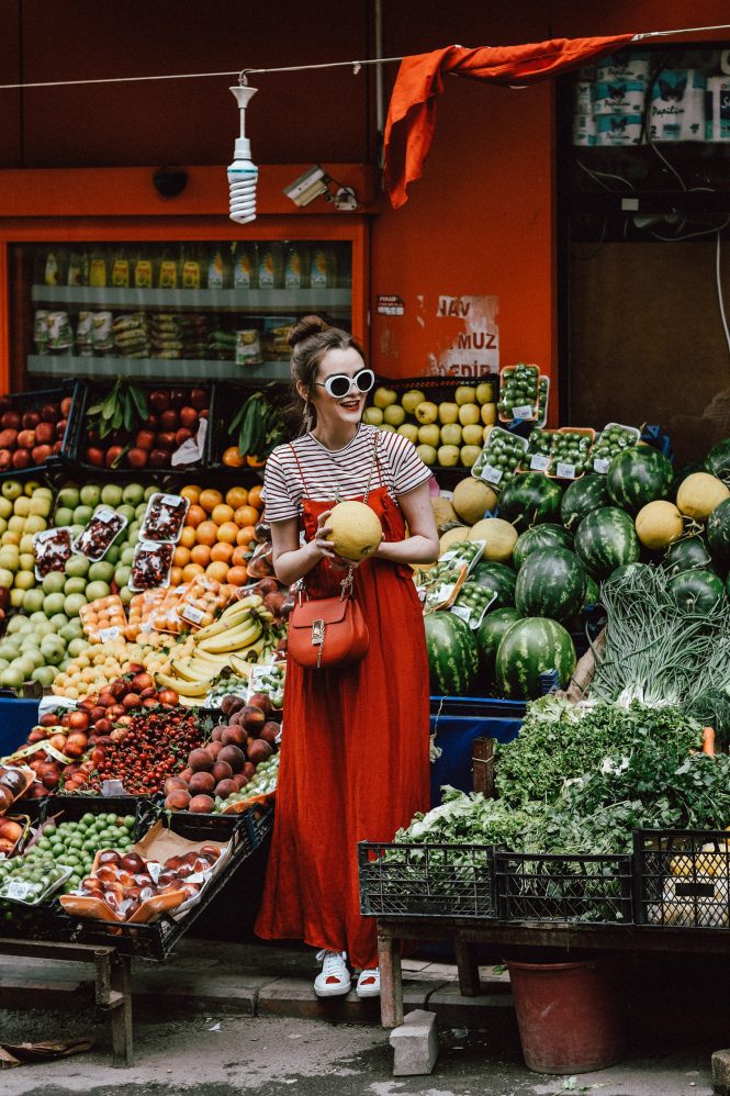 Zara red maxi dress, mango pleated maxi skirt, cotton dress, topshop nautical striped t-shirt, tee, marina tshirt, how to layer a maxi dress, red chloe drew crossbody bag, boohoo retro white sunglasses, fruits and veggies stand, gucci ace sneakers, heart embroidered sneakers, white leather sneakers, h&m thunderbolt earrings, statement earrings, jewelry, andreea birsan, couturezilla, cute spring outit ideas 2017, ootd, outfit of the day, what to wear when you travel, traveling girl, travel to istanbul, turkey, fashion editorial, bow tie dress, asos spaghetti straps dress, stradivarius, mixing high and low fashion, red lipstick, messy bun, watermelon, european streetstyle fashion, european street style inspiration for spring and summer 2017, how to wear red and white, chic on a budget, fashionista, european fashion blogger, romanian fashion blog, chic pinterest outfit for women, summer dressing, effortless style, style inspiration, happy tumblr girls photos, pictures, traveling in style, travel the world, happy girl, minimal outfit, chic outfit for summer and spring, classy