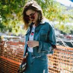 Zara double denim outfit, denim on denim transitional outfit 2017, mango mini distressed asymmetrical skirt, cropped raw hem denim jacket, retro printed t-shirt, dior red velvet slingback shoes, prada mini cobalt blue leather bag, andreea birsan, couturezilla, transitional cute fall outfit ideas 2017, light wash denim, jeans, printed tee, vintage inspired tee, safiano lux borsa a mano cobalt prada bag, fall layering, contrast pannel t-shirt, star printed denim jacket, red velvet kitten heel shoes, dior lookalike shoes, j’adior, slingbacks, red oversize cat eye sunglasses, statement earrings, how to look Parisian chic, European summer street style inspiration for women 2017, pinterest chic outfit ideas for woman, summer outfit ideas, summer ootd inspiration, outfit of the day, ootd, fashion icon, style inspiration, fashionista, fashion inspiration, style inspo, what to wear in summer, how to look French, chic on a budget, zara outfit, mango, topshop, asos, river island, forever 21, urban outfitters, how to mix high end pieces with luxury ones, zara and Gucci,outfit alternatives for summer, tomboy chic, minimal outfit, tumblr girls photos, pictures, happy girl, women, smart casual outfits, the best outfit ideas 2017, what to wear when you don’t feel inspired, summer in Europe, weekend attire, uniform, French women in summer, European outfit ideas 2017, minimal chic outfit, how to stand out, the best outfit ideas for summer, the sunglasses you have seen everywhere on Instagram, glasses, uk fashion blogger, united kingdom, uk fashion blog, fashion and travel blog, Europe, women with style, street style, summer fashion trends 2017, best fashion ideas, styling, fall fashion, fall outfit, fall ootd, fall perfect, transitional dressing, best transitional outfit ideas, how to wear statement earrings, dressing for autumn, autumn outfit