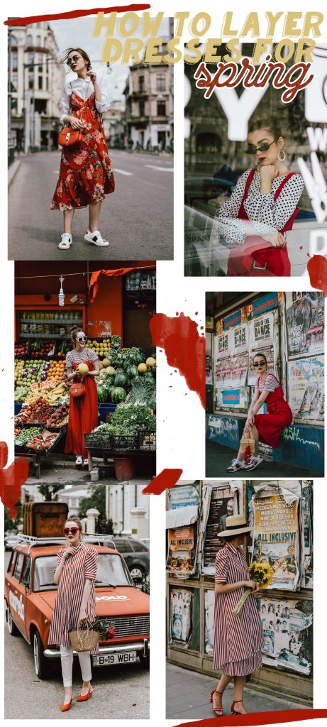 How to layer dresses for spring, red dress, zara tshirt, gucci sneakers, straw bag, micro sunglasses, andreea birsan, couturezilla, cute outfits 2018, midi trench inspired cotton dress, midi dress in red, white shirt and floral midi dress, how to layer dresses like a pro, best dresses for spring 2018, floral print dress, striped t-shirt, tee, organic cotton tshirt, zara tshirts, asos micro sunglasses, red cat eye sunglasses, white oval sunglasses, peonies, straw bags, pom pom bags, straw bag, raffia bag, basket bag trend, red pom pom bag, gucci sneakers in white, white and red gucci sneakers, how to wear a dress with sneakers, gucci ace heart embroidered sneakers, pearl embellished red sandals, dress over skirt, midi striped skirt, green gucci dionysus inspired bag, green shoulder bag, chloe drew bag in red, red chloe drew bag, red suede slingback kitten heels, the best way to layer dresses, how to layer dresses this spring, statement earrings, straw hat, straw hat and dresses for spring and summer, cute outfit ideas 2018, how to look Parisian chic, European summer street style inspiration for women 2017, pinterest chic outfit ideas for woman, summer outfit ideas, summer ootd inspiration, outfit of the day, ootd, fashion icon, style inspiration, fashionista, fashion inspiration, style inspo, what to wear in summer, how to look French, chic on a budget, zara outfit, mango, topshop, asos, river island, forever 21, urban outfitters, how to mix high end pieces with luxury ones, zara and Gucci,outfit alternatives for summer, tomboy chic, minimal outfit, tumblr girls photos, pictures, happy girl, women, smart casual outfits, the best outfit ideas 2017, what to wear when you don’t feel inspired, summer in Europe, weekend attire, uniform, French women in summer, European outfit ideas 2017, minimal chic outfit, how to stand out, the best outfit ideas for summer, the sunglasses you have seen everywhere on Instagram, glasses, uk fashion blogger, united kingdom, uk fashion blog, fashion and travel blog, Europe, women with style, street style, summer fashion trends 2017, best fashion ideas, styling, fall fashion, fall outfit, fall ootd, fall perfect, transitional dressing, best transitional outfit ideas, how to wear statement earrings, dressing for autumn, autumn outfit, winter outfit ideas for work and school 2017