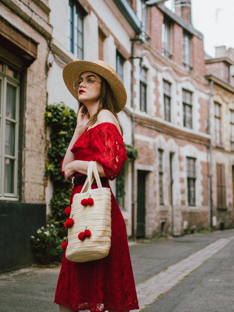 Zara red midi lace dress, ots dress, straw boater hat, red sequin T tommy hilfiger espadrilles, cherry straw bag, france, andreea birsan, couturezilla, cute summer outfit ideas 2018, off the shoulder lace, travel to lille, tourist outfit, summer in europe, red midi dress, clear lens aviator glasses, what to wear in summer, european summer, how to wear a lace dress in a casual way, boater hat, raffia bag with cherry pom poms, statement summer tote bag, espadrilles, geeky clear lens glasses trend, how to wear a lace dress during the day, how to wear a midi dress, how to look Parisian chic, European summer street style inspiration for women 2017, pinterest chic outfit ideas for woman, summer outfit ideas, summer ootd inspiration, outfit of the day, ootd, fashion icon, style inspiration, fashionista, fashion inspiration, style inspo, what to wear in summer, how to look French, chic on a budget, zara outfit, mango, topshop, asos, river island, forever 21, urban outfitters, how to mix high end pieces with luxury ones, zara and Gucci,outfit alternatives for summer, tomboy chic, minimal outfit, tumblr girls photos, pictures, happy girl, women, smart casual outfits, the best outfit ideas 2017, what to wear when you don’t feel inspired, summer in Europe, weekend attire, uniform, French women in summer, European outfit ideas 2017, minimal chic outfit, how to stand out, the best outfit ideas for summer, the sunglasses you have seen everywhere on Instagram, glasses, uk fashion blogger, united kingdom, uk fashion blog, fashion and travel blog, Europe, women with style, street style, summer fashion trends 2017, best fashion ideas, styling, fall fashion, fall outfit, fall ootd, fall perfect, transitional dressing, best transitional outfit ideas, how to wear statement earrings, dressing for autumn, autumn outfit, winter outfit ideas for work and school 2017