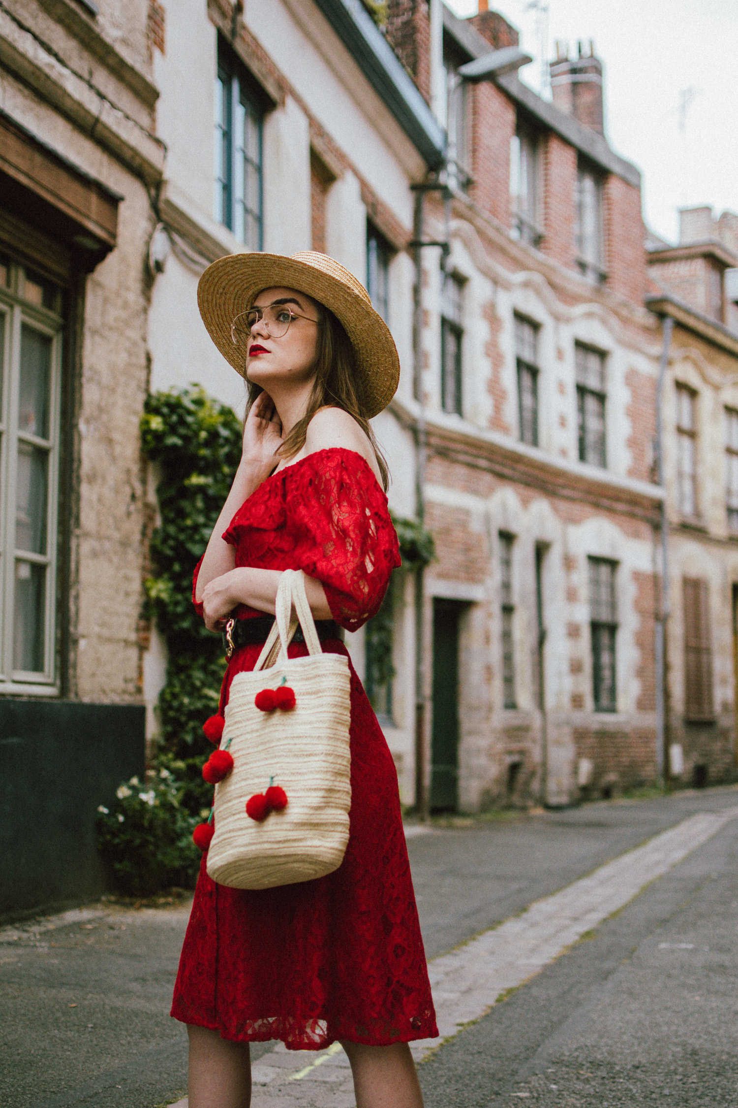 Zara red midi lace dress, ots dress, straw boater hat, red sequin T tommy hilfiger espadrilles, cherry straw bag, france, andreea birsan, couturezilla, cute summer outfit ideas 2018, off the shoulder lace, travel to lille, tourist outfit, summer in europe, red midi dress, clear lens aviator glasses, what to wear in summer, european summer, how to wear a lace dress in a casual way, boater hat, raffia bag with cherry pom poms, statement summer tote bag, espadrilles, geeky clear lens glasses trend, how to wear a lace dress during the day, how to wear a midi dress, how to look Parisian chic, European summer street style inspiration for women 2017, pinterest chic outfit ideas for woman, summer outfit ideas, summer ootd inspiration, outfit of the day, ootd, fashion icon, style inspiration, fashionista, fashion inspiration, style inspo, what to wear in summer, how to look French, chic on a budget, zara outfit, mango, topshop, asos, river island, forever 21, urban outfitters, how to mix high end pieces with luxury ones, zara and Gucci,outfit alternatives for summer, tomboy chic, minimal outfit, tumblr girls photos, pictures, happy girl, women, smart casual outfits, the best outfit ideas 2017, what to wear when you don’t feel inspired, summer in Europe, weekend attire, uniform, French women in summer, European outfit ideas 2017, minimal chic outfit, how to stand out, the best outfit ideas for summer, the sunglasses you have seen everywhere on Instagram, glasses, uk fashion blogger, united kingdom, uk fashion blog, fashion and travel blog, Europe, women with style, street style, summer fashion trends 2017, best fashion ideas, styling, fall fashion, fall outfit, fall ootd, fall perfect, transitional dressing, best transitional outfit ideas, how to wear statement earrings, dressing for autumn, autumn outfit, winter outfit ideas for work and school 2017