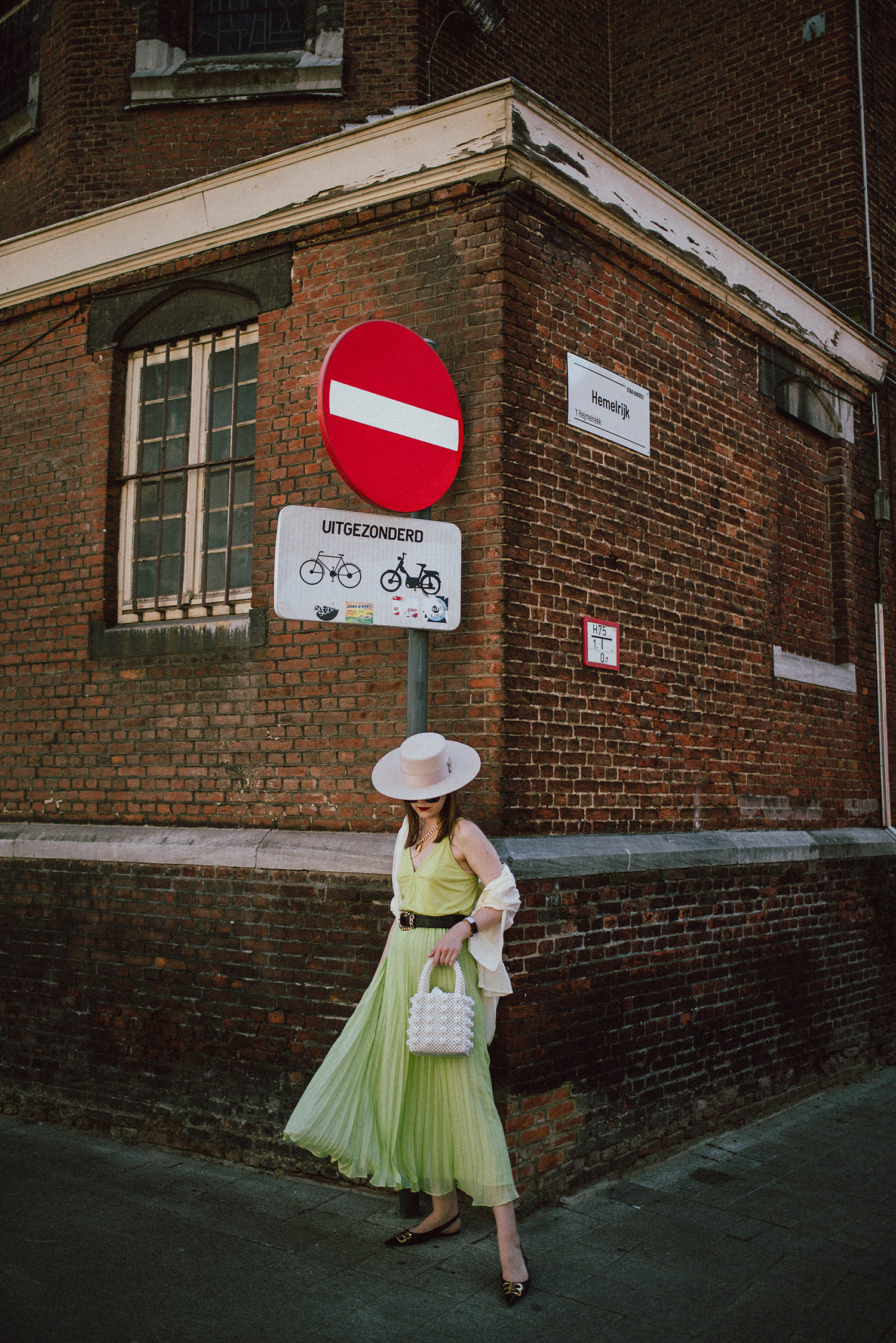 Chic on a tight budget outfit, pistachio midi skirt, h&m washed yellow silk shirt, raceu hats beige boater hat, black patent balenciaga bb slingback flats, shrimps white beaded bag, mint green cami top, andreea birsan, couturezilla, cute fall and summer outfit ideas 2020, strappy top and midi skirt outfit for summer and early fall, gold plated o’necklace accessories, louis vuitton lock pendant necklace, big sunglasses, monochrome outfit ideas for fall 2020, how to look Parisian chic, European fall street style inspiration for women 2020, pinterest chic outfit ideas for woman, autumn outfit ideas, autumn ootd inspiration, outfit of the day, ootd, fashion icon, style inspiration, fashionista, fashion inspiration, style inspo, what to wear in autumn, how to look French, chic on a budget, zara outfit, mango, topshop, asos, river island, forever 21, urban outfitters, how to mix high end pieces with luxury ones, zara and Gucci,outfit alternatives for fall, tomboy chic, minimal outfit, tumblr girls photos, pictures, women, smart casual outfits, the best outfit ideas 2019, what to wear when you don’t feel inspired, fall in Europe, weekend attire, uniform, French women in autumn, European outfit ideas 2019, minimal chic outfit, how to stand out, the best outfit ideas for fall, the sunglasses you have seen everywhere on Instagram, glasses, uk fashion blogger, united kingdom, uk fashion blog, fashion and travel blog, Europe, women with style, street style, fall fashion trends 2020, best fashion ideas, styling, transitional dressing, best transitional outfit ideas